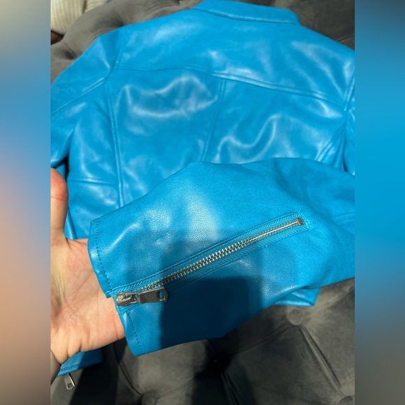 7 for all mankind leather jacket - Picture 5 of 7